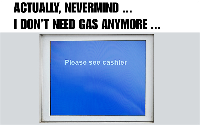 No gas sale